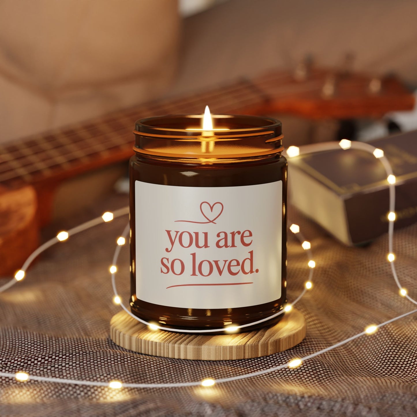 You Are So Loved Scented Soy Candle - Amber Jar