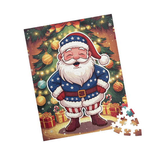 Funny Santa Christmas Puzzle - Holiday Jigsaw (110/252 pcs)