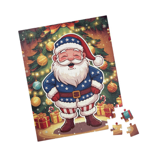 Funny Santa Christmas Puzzle - Holiday Jigsaw (110/252 pcs)