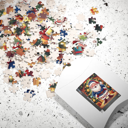 Funny Santa Christmas Puzzle - Holiday Jigsaw (110/252 pcs)