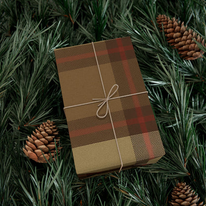 "POPS" Wrap Paper Plaid Gift