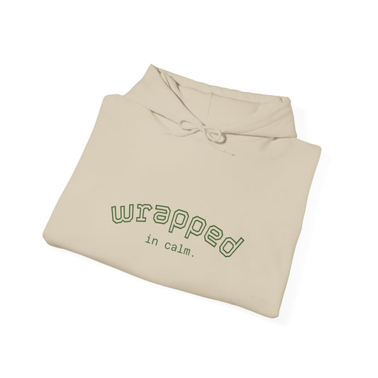 Hoodie — "wrapped in calm" Minimal Comfort Pullover