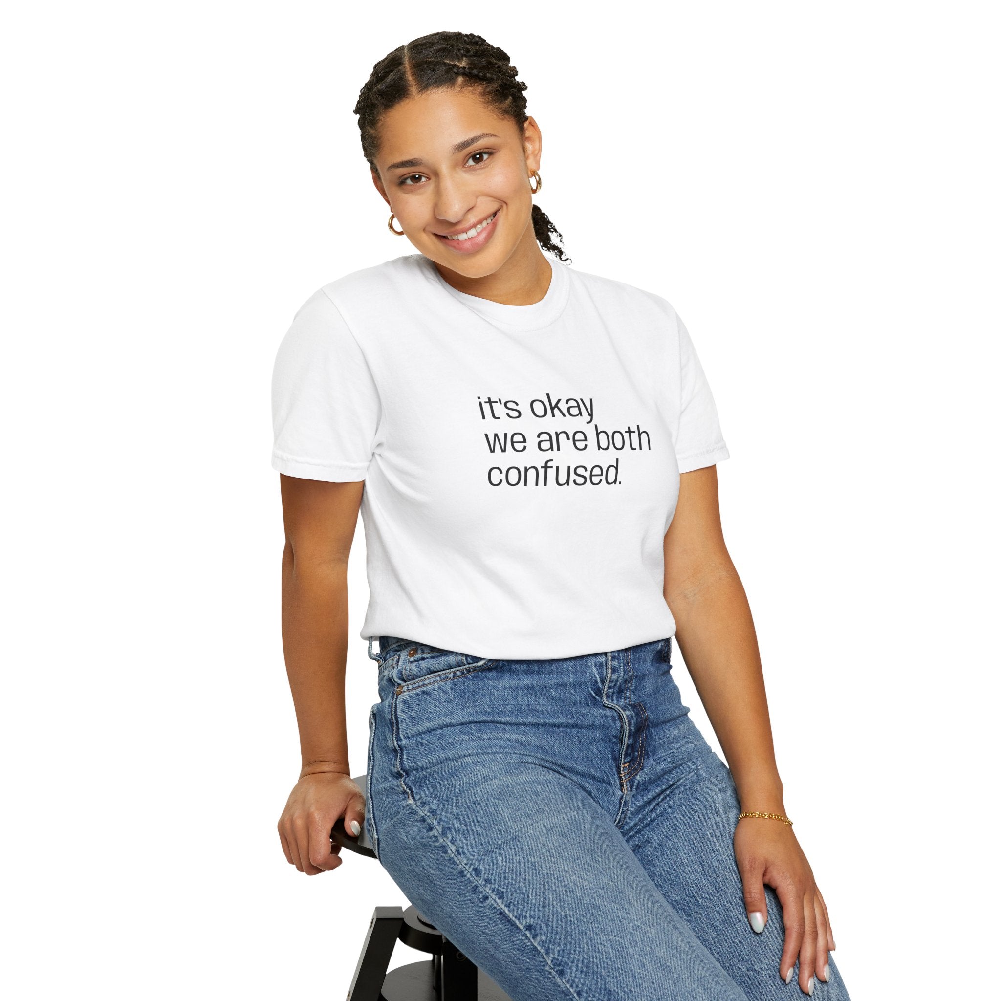 "we're both confused" Unisex T-shirt