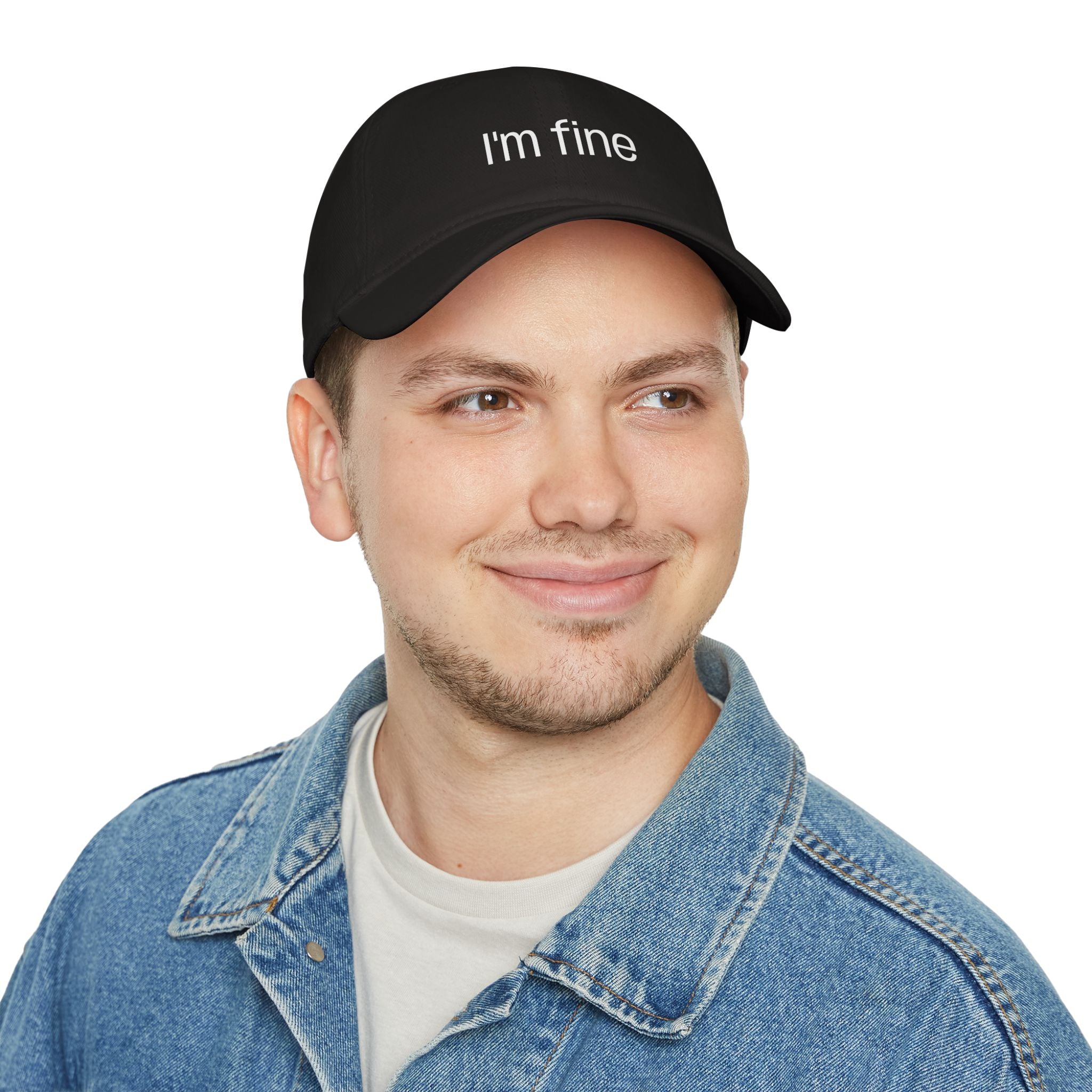 "I'm fine" Low Profile Baseball Cap
