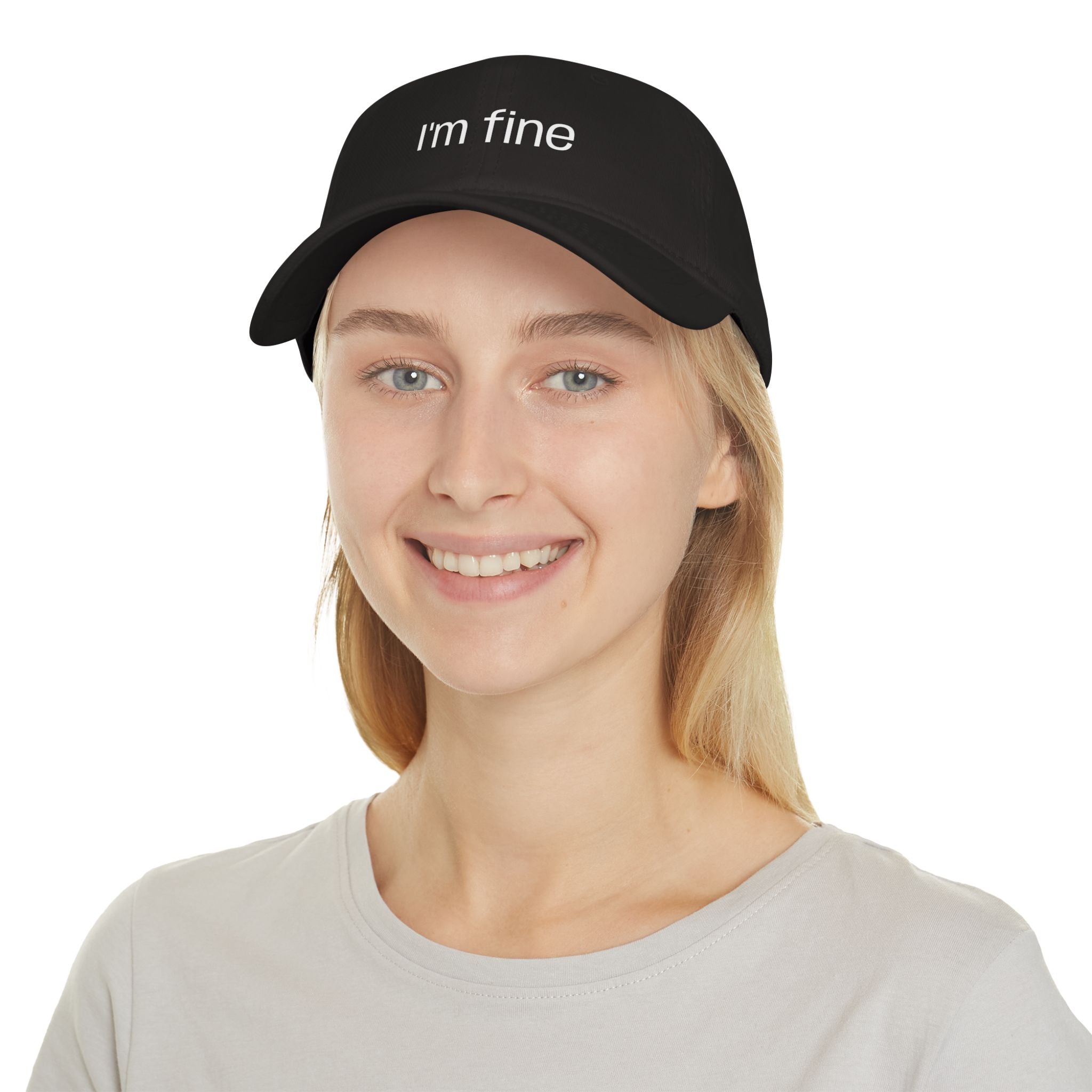 "I'm fine" Low Profile Baseball Cap