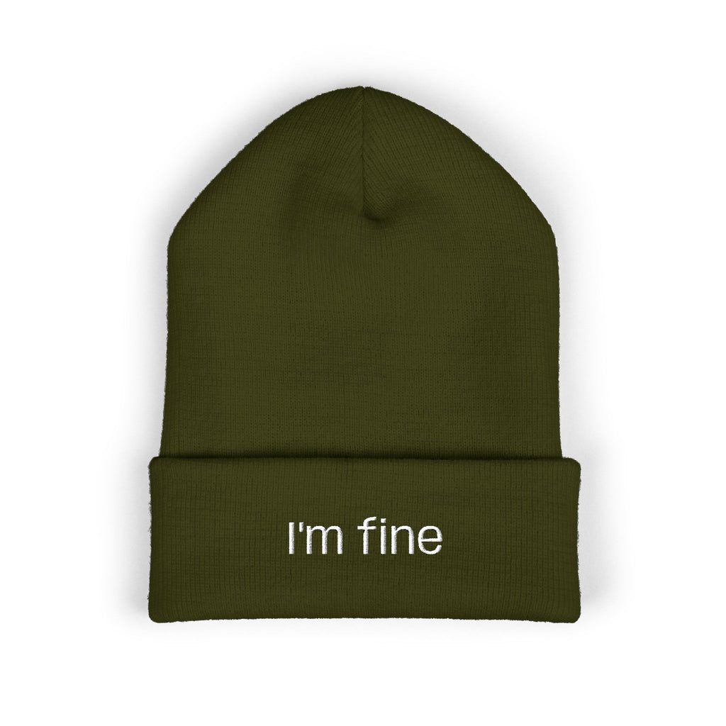 "I'm fine" Unisex Cute Beanie