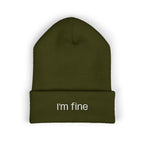 "I'm fine" Unisex Cute Beanie