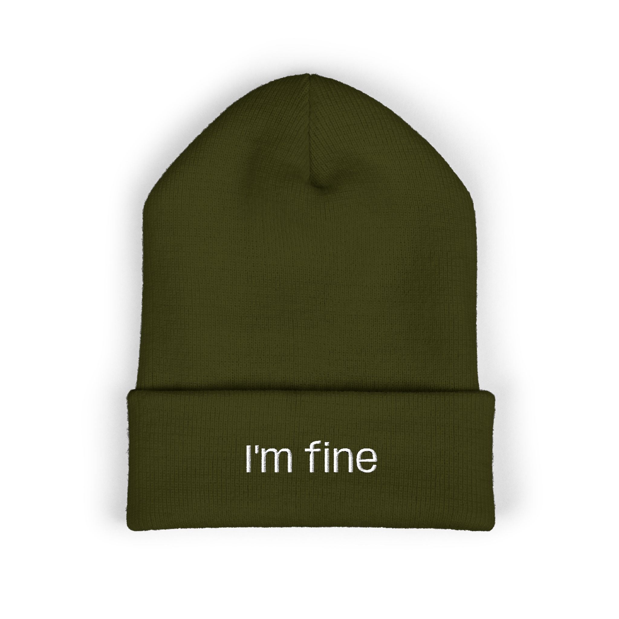 "I'm fine" Unisex Cute Beanie