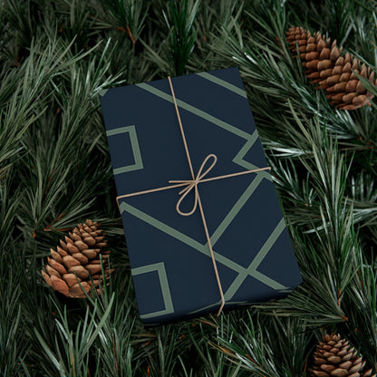 "DAD" Wrap Paper – Modern Square Pattern