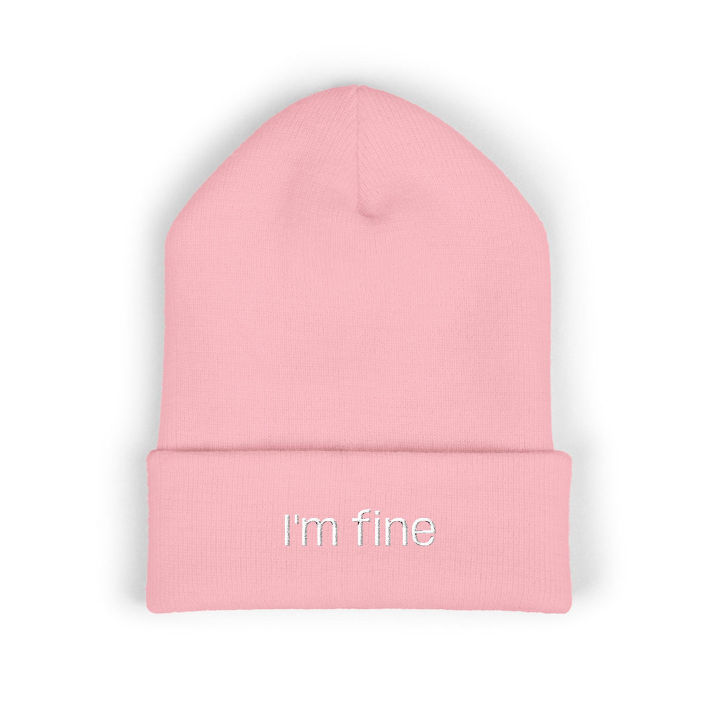 "I'm fine" Unisex Cute Beanie