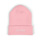 "I'm fine" Unisex Cute Beanie