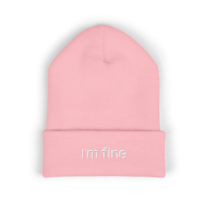 "I'm fine" Unisex Cute Beanie