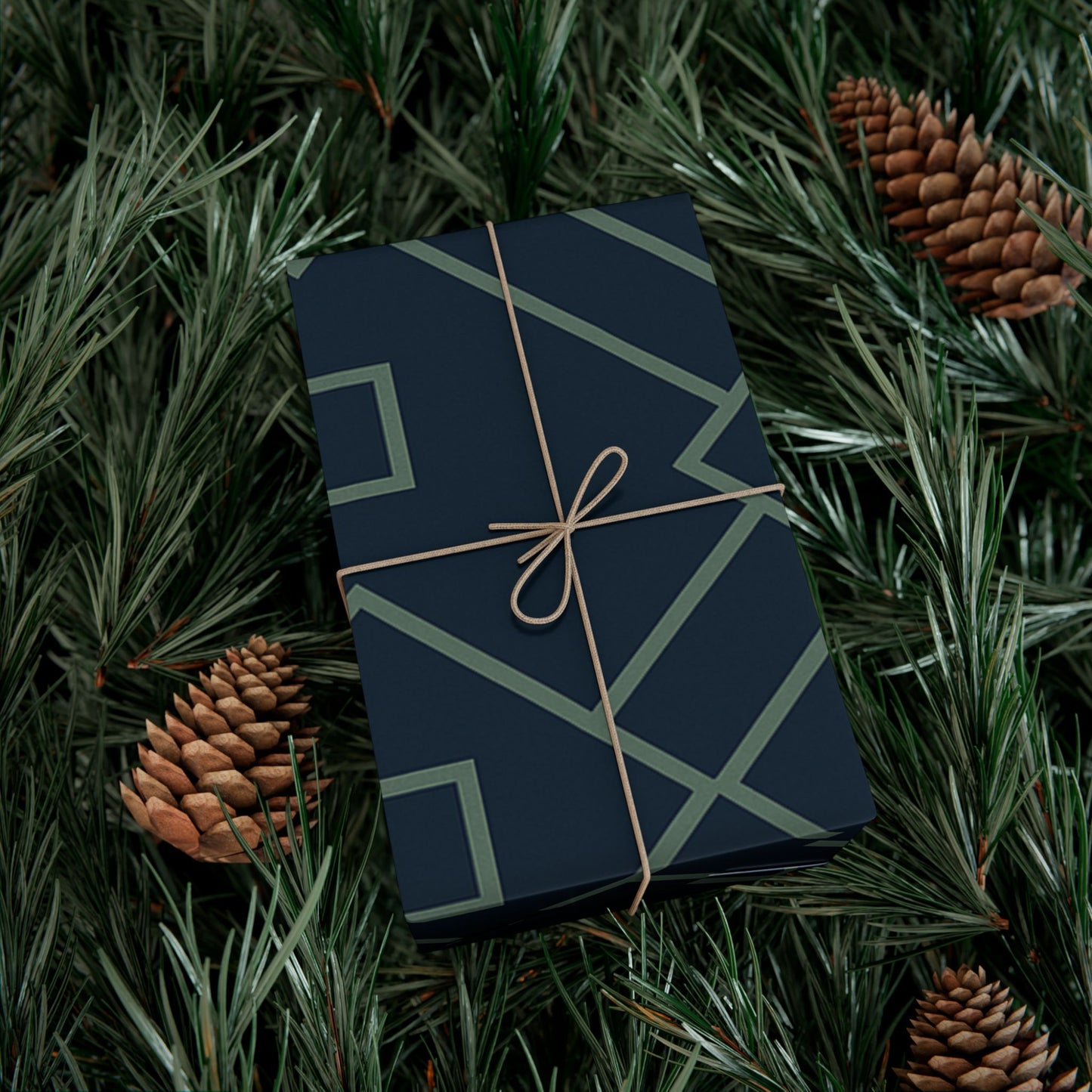 "DAD" Wrap Paper – Modern Square Pattern