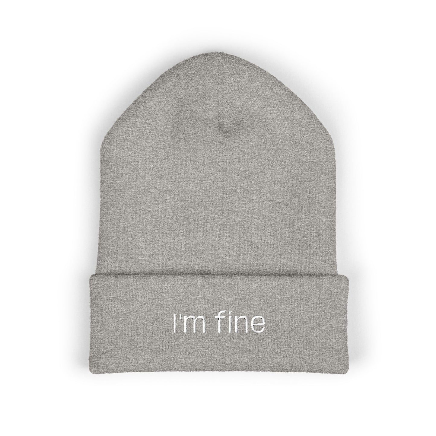 "I'm fine" Unisex Cute Beanie