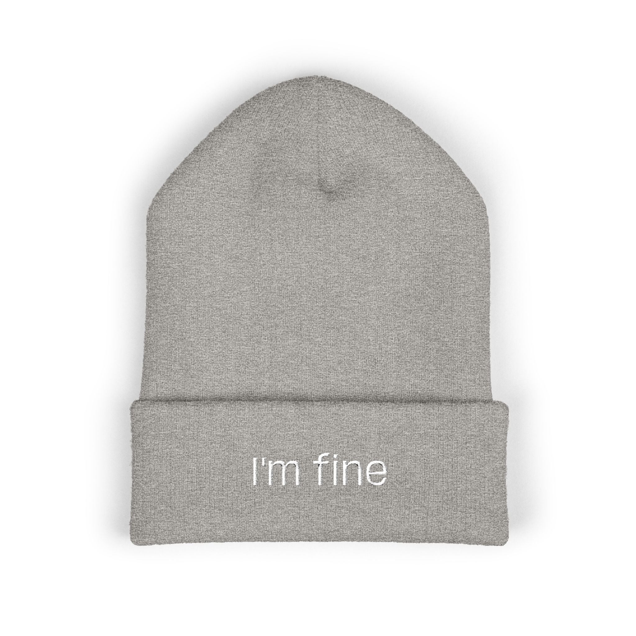 "I'm fine" Unisex Cute Beanie