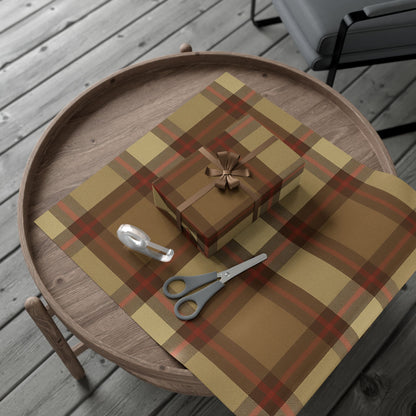 "POPS" Wrap Paper Plaid Gift